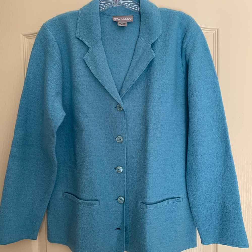 TANJAY Light Blue Sweater/Jacket Sz. S/P